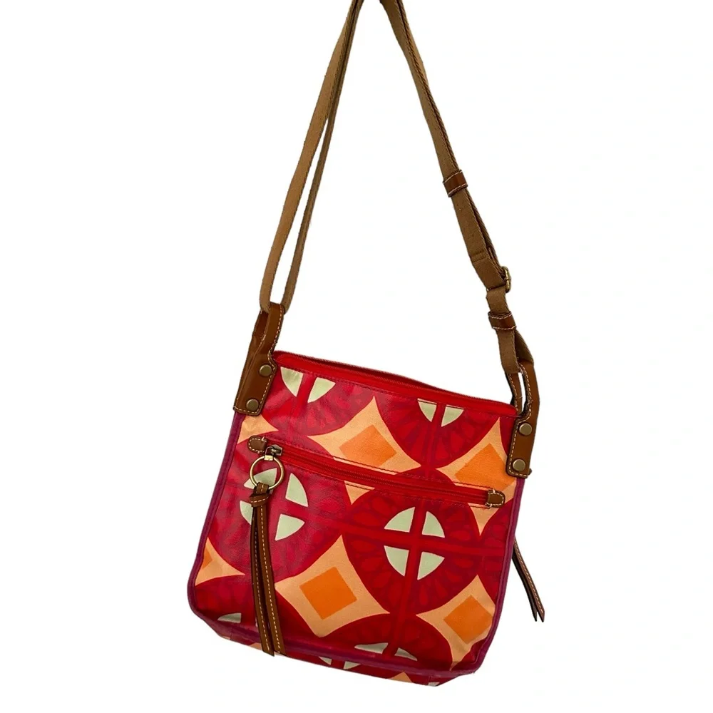 Fossil Crossbody Colorful Fabric